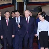Russian President Putin arrives at the Noi Bai International Airport for a two-day state visit to Vietnam from June 19 to 20, 2024. (Photo: VNA)