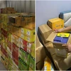 Over 350,000 e-vaporisers and components seized at three locations are meant for sale via messaging app Telegram. (Photo: Straitstimes)