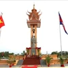 The Vietnam-Cambodia friendship monument in Cambodia's Svay Rieng province. (Photo: VNA)