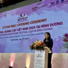 Deputy Minister of Culture, Sports and Tourism Trinh Thi Thuy speaks at the event. (Photo: VNA)