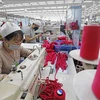 Production at SCAVI Hue, a French-invested garment company in Phong Dien Industrial Park, Phong Dien district, the central province of Thua Thien-Hue. (Photo: VNA)