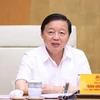Deputy Prime Minister Tran Hong Ha speaks at the meeting (Photo: VNA)