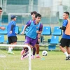 The U19 Vietnamese team train in HCM City to prepare for the ASEAN U-19 Boys' Championship 2024 in Indonesia. (Photo: VFF)