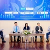 Panellists at the 2024 Green Finance Forum held in HCM City on July 22 discuss opportunities for developing financial products in Vietnam. (Photo: thoibaotaichinhvietnam.vn)