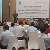 Vietnamese and Irish experts at a conference on capacity enhancement for effective biosecurity strategy for Vietnam held in the Mekong Delta city of Can Tho on July 24. (Photo: nhandan.vn)