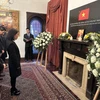 At the remembrance ceremony for Party General Secretary Nguyen Phu Trong held at the Vietnamese Embassy in Argentina. (Photo: VNA)