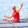 Pham Thi Hue who will compete at the quarter-finals of the women’s rowing single sculls event at 14:40 on July 30. (Photo: VNA)