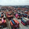 A container warehouse at Tan Vu port in the northern city of Hai Phong. (Photo: VNA)