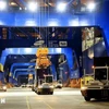 Transporting import and export containers at Gemalink International Port in Phu My town, Ba Ria-Vung Tau province (Photo: VNA)