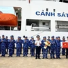 At a ceremony before the departure of Vessel CSB 8002 on July 31. (Photo: VNA)