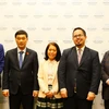 Vu Hong Thanh (2nd from left), member of the Vietnamese National Assembly's Standing Committee and Chairman of its Economic Committee, in a group photo with the freshly launched Argentina-Vietnam Friendship Parliamentarians’ Group. (Photo: VNA)