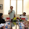 Deputy Prime Minister Tran Luu Quang speaks at the meeting with the centre for monitoring fishing vessels under the Directorate of Fisheries of the Ministry of Agriculture and Rural Development on August 7. (Photo: VNA)