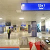 A ticket gate to the Nhon-Hanoi Station metro line. (Photo: VNA)