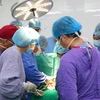 Doctors at the Hanoi-based Viet Duc University Hospital perform a groundbreaking surgery, transplanting a trachea segment from a brain-dead donor and reconstructing an oesophageal stricture for a patient from the central province of Thanh Hoa. (Photo: VietnamPlus)