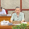 Party General Secretary and President To Lam speaks at the regular Politburo meeting on August 9. (Photo: VNA)