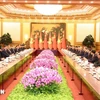 Participants at the talks between Party General Secretary and State President To Lam and his Chinese counterpart Xi Jinping (Photo: VNA)