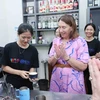 President of the Australian Senate Sue Lines visits the KOTO humanitarian vocational training centre in Tien Du district, Bac Ninh province on August 26. (Photo: VNA)