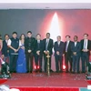 Delegates carry out candle lighting ceremony - an Indian traditional ritual - at the opening ceremony of the third Namaste Vietnam (Hello Vietnam) Festival in Ho Chi Minh City. (Photo: VNA)