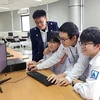 Digital technologies have been used in a class of the Hanoi - Amsterdam High School for the Gifted. (Photo: nhandan.vn)