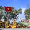 Dragon dance at 2023 Hanoi Autumn Festival (Photo: VNA)