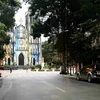 The historic St Joseph's Cathedral and neighbouring French-styled houses frame a scene where lush foliage and tree roots weave a romantic tapestry. (Photo: mia.vn)