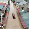 A residential area in Yen Bai province is flooded. (Photo: VNA)