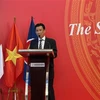 Vietnamese Ambassador to Indonesia Ta Van Thong speaks at the event (Photo: VNA)