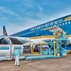 Vietnam Airlines offers free transport for relief goods to storm-affected localities. (Photo: VNA)