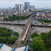 Elevated section of Nhon – Hanoi Station metro line (Photo: VNA)