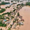 Flooding in northern Laos due to Typhoon Yagi. (Photo: VNA broadcasts)