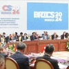 Minister of Public Security Sen. Lieut. Gen. Luong Tam Quang (sixth right, first row) attends the 14th meeting of BRICS high-ranking officials responsible for security matters (Photo: VNA)