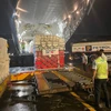 The emergency relief shipment from Australia arrives in Hanoi on the evening of September 11. (Source: Australian Embassy in Vietnam)