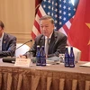 Party General Secretary and State President To Lam at the meeting with leaders of the Communist Party USA, left-wing organisations in the US and friends of Vietnam on September 22 (local time) in New York. (Photo: VNA)