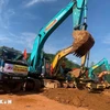 Groundbreaking ceremony for the construction of a resettlement area in Lang Nu village, Yen Bai, which was severely damaged by typhoon Yagi (Photo: VNA)