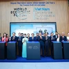 Prime Minister Pham Minh Chinh at the launching ceremony of the Centre for the Fourth Industrial Revolution (C4IR) in Ho Chi Minh City on September 25 (Photo: VNA)