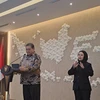 Coordinating Economic Minister Airlangga Hartarto (left) stands before the press in his Jakarta office on August 5, 2024, to speak about Indonesia's gross domestic product growth in Q2. (Photo: https://www.thejakartapost.com/) 