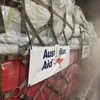 The first aid shipment from Australia arrives in Vietnam. (Photo courtesy of Australian Embassy in Vietnam)