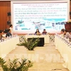 At a recent conference to discuss measures to promote Mekong Delta's trade activities (Photo: VNA)