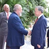 General Secretary of the Communist Party of Vietnam Central Committee and State President To Lam (right) meets with Cuban Prime Minister Manuel Marrero Cruz in Havana on September 26. (Photo: VNA)