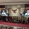 Speaker of DPR Puan Maharani speaks at the final plenary meeting of DPR for the 2019 - 2024 legislative period in Jakarta on September 30. (Photo: ANTARA)