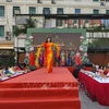 At an Ao dai show staged as part of the launch ceremony in Hanoi on October 1. (Photo: VNA)