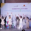 Students learning French present a cultural performance during the celebration of International Francophonie Day in Hanoi on March 20, 2024. (Photo: VNA)