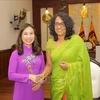 Vietnamese Ambassador to Sri Lanka Trinh Thi Tam (L) and Sri Lankan Prime Minister Harini Amarasuriya at their meeting on October 3 (Photo: VNA)