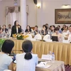 A representative from a medical business in Ho Chi Minh City voices concerns at the dialogue. ( Photo: VNA)