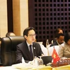 Deputy Minister of Foreign Affairs Do Hung Viet attends the preparatory meeting for the 44th and 45th ASEAN Summits and related meetings in Vientiane, Laos, on October 7. (Photo: VNA)