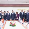 Representatives of the Government Inspectorate of Vietnam and the Administrative Control Authority (ACA) pose for a group photo. (Photo: thanhtravietnam.vn)