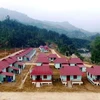 Concrete houses built for locals in Bang La village, Nam Tra My district, the central province of Quang Nam (Photo: VNA)