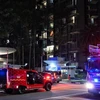 Firefighters at the scene of the blaze at Park Green condominium in Rivervale Link on Oct 6 used two water jets to extinguish the flames. (Photo: The Straits Times)