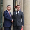 Party General Secretary and State President To Lam (L) and French President Emmanuel Macron (Photo: VNA)