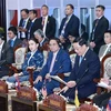 Vietnamese delegation at a dialogue session with AIPA representatives (Photo: VNA)